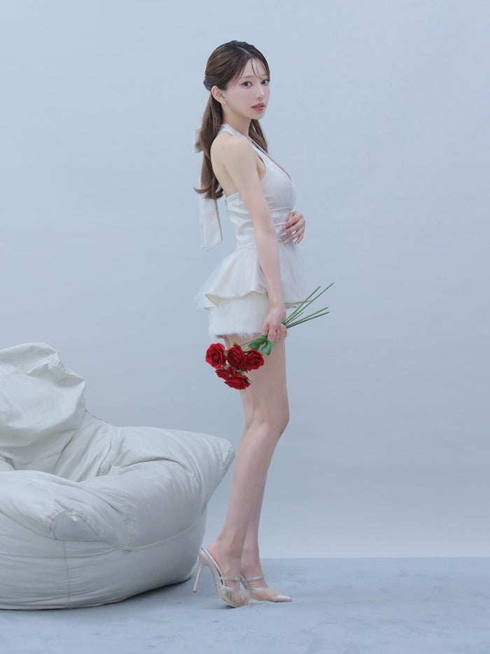 ROBE de FLEURS anier.ROBE ローブドフルール アニエルローブ Swan Veil Dress fm-anier5101-c