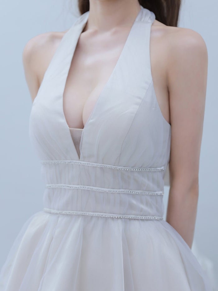 ROBE de FLEURS anier.ROBE ローブドフルール アニエルローブ Swan Veil Dress fm-anier5101-c